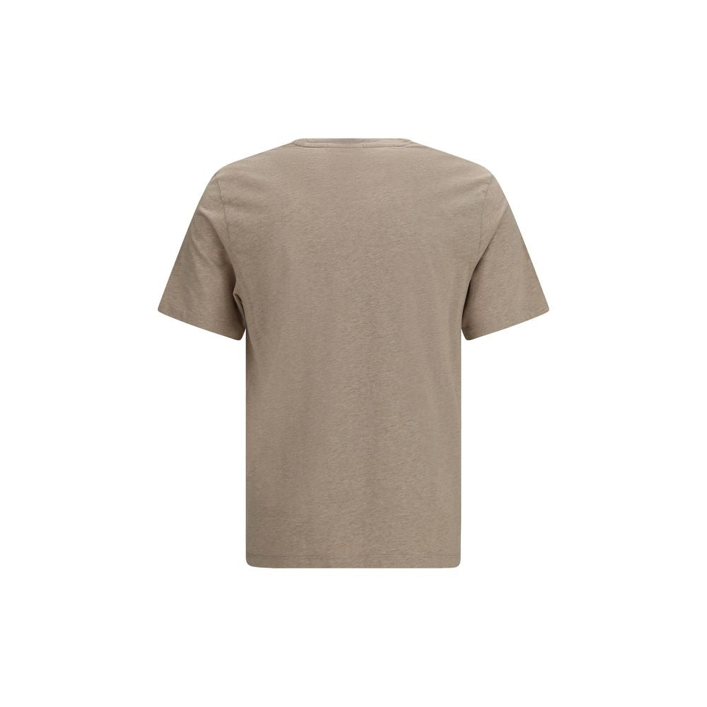Maison Kitsuné Fox Head T-Shirt — Beige, view 2