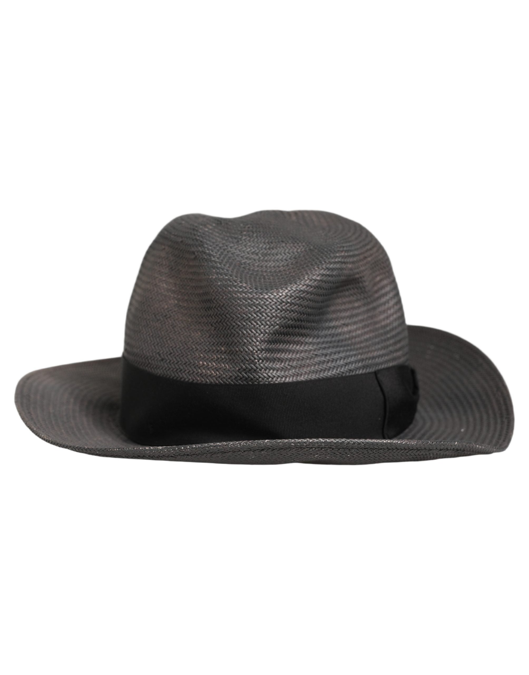 Dolce & Gabbana HAT10101 Paper Woven Fedora — Gray, view 3