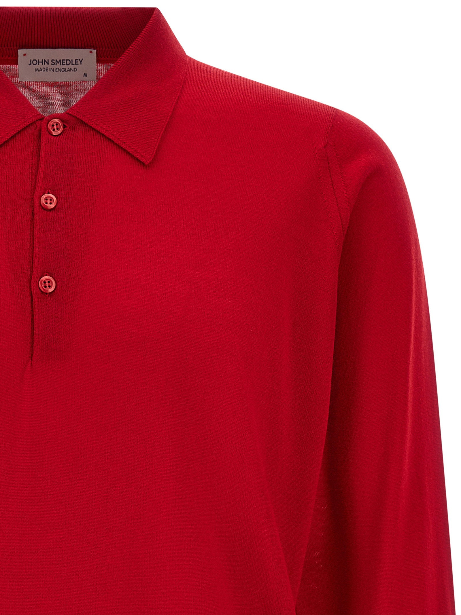 John Smedley Dorset Polo Shirt — Red - XL, view 3