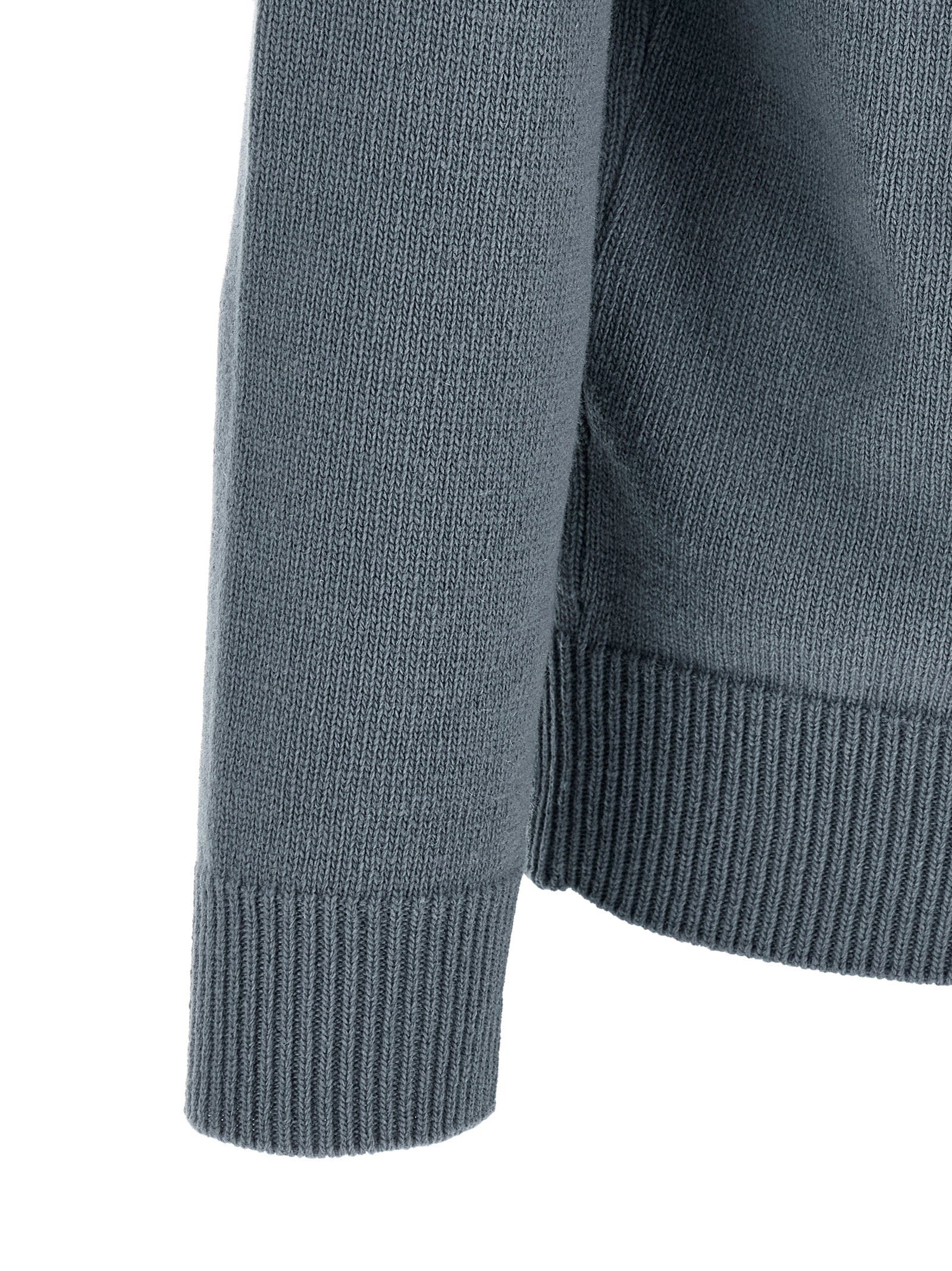 Stone Island Wool Crew Neck Sweater — Steel Blue, view 4