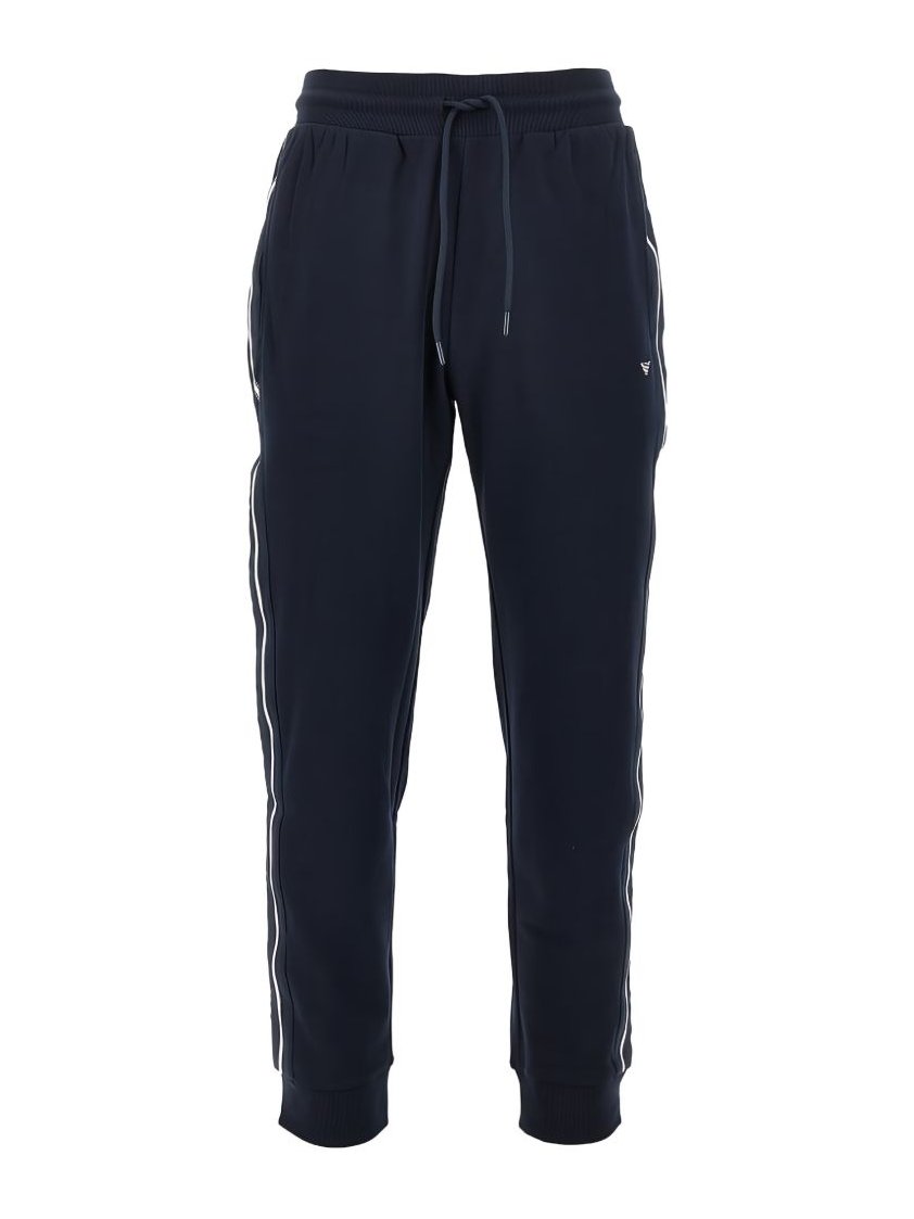 Emporio Armani Striped Side Tape Joggers — Navy by Emporio Armani