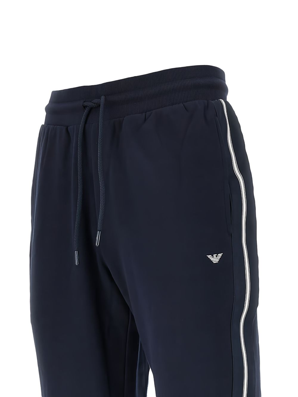 Emporio Armani Striped Side Tape Joggers — Navy, view 2