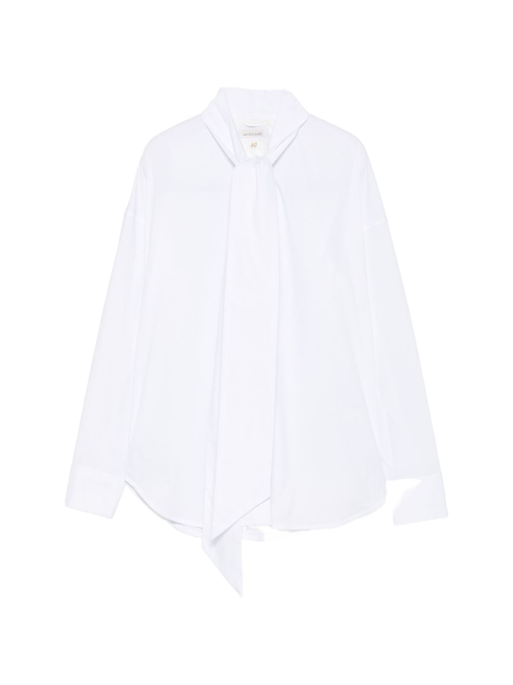 ARCHIVIO '67 Pussy-Bow Collar Blouse — White by ARCHIVIO '67
