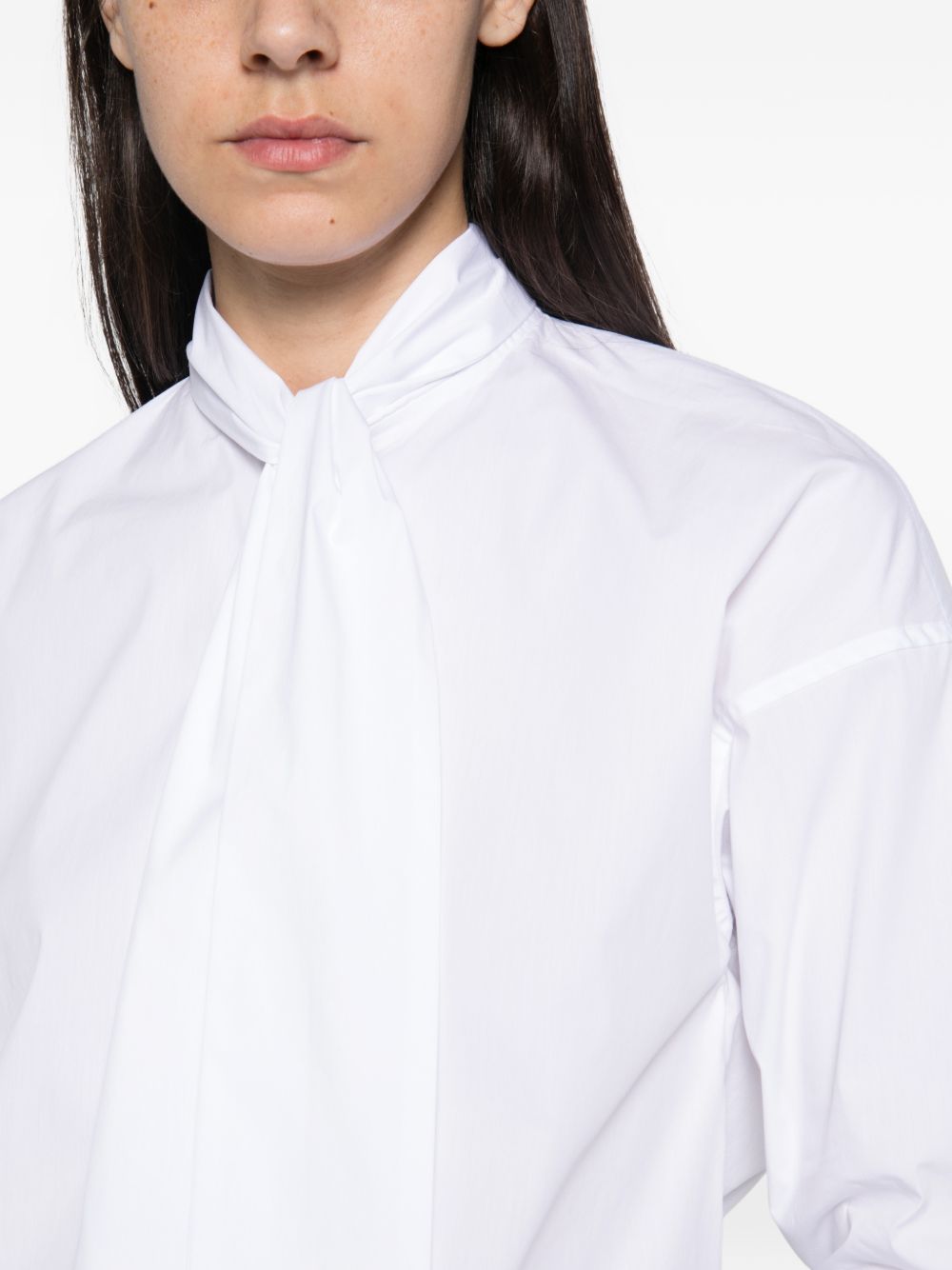 ARCHIVIO '67 Pussy-Bow Collar Blouse — White, view 2