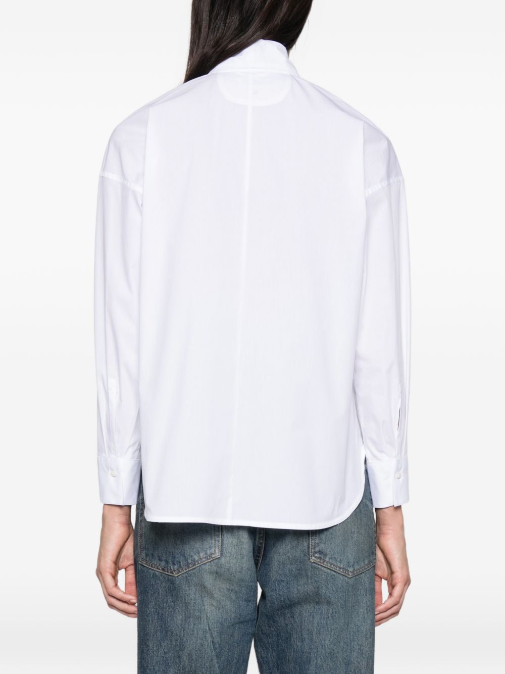 ARCHIVIO '67 Pussy-Bow Collar Blouse — White, view 5