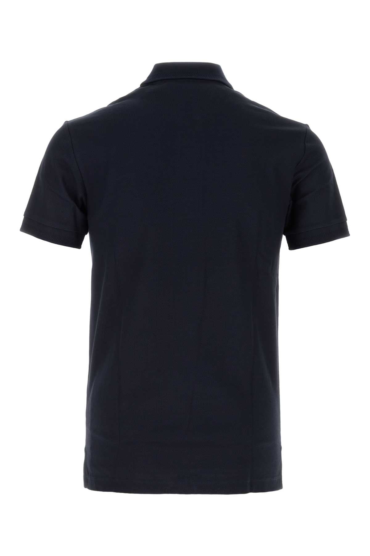 Burberry Piquet Cotton Polo Shirt — Navy, view 2