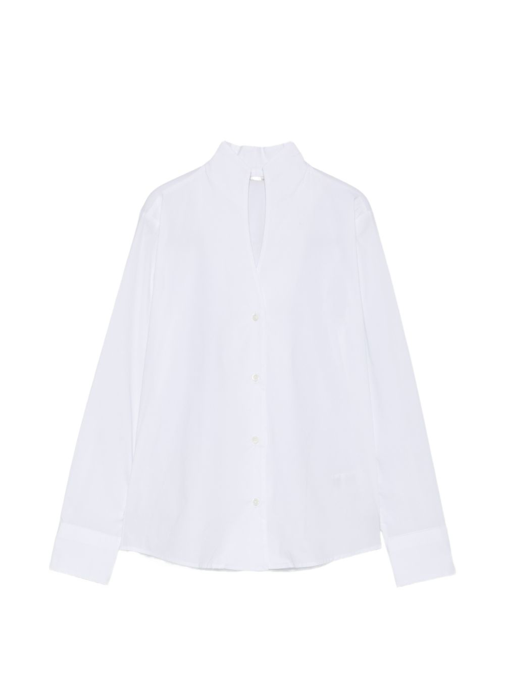ARCHIVIO '67 V-Neck Cotton Shirt — White by ARCHIVIO '67