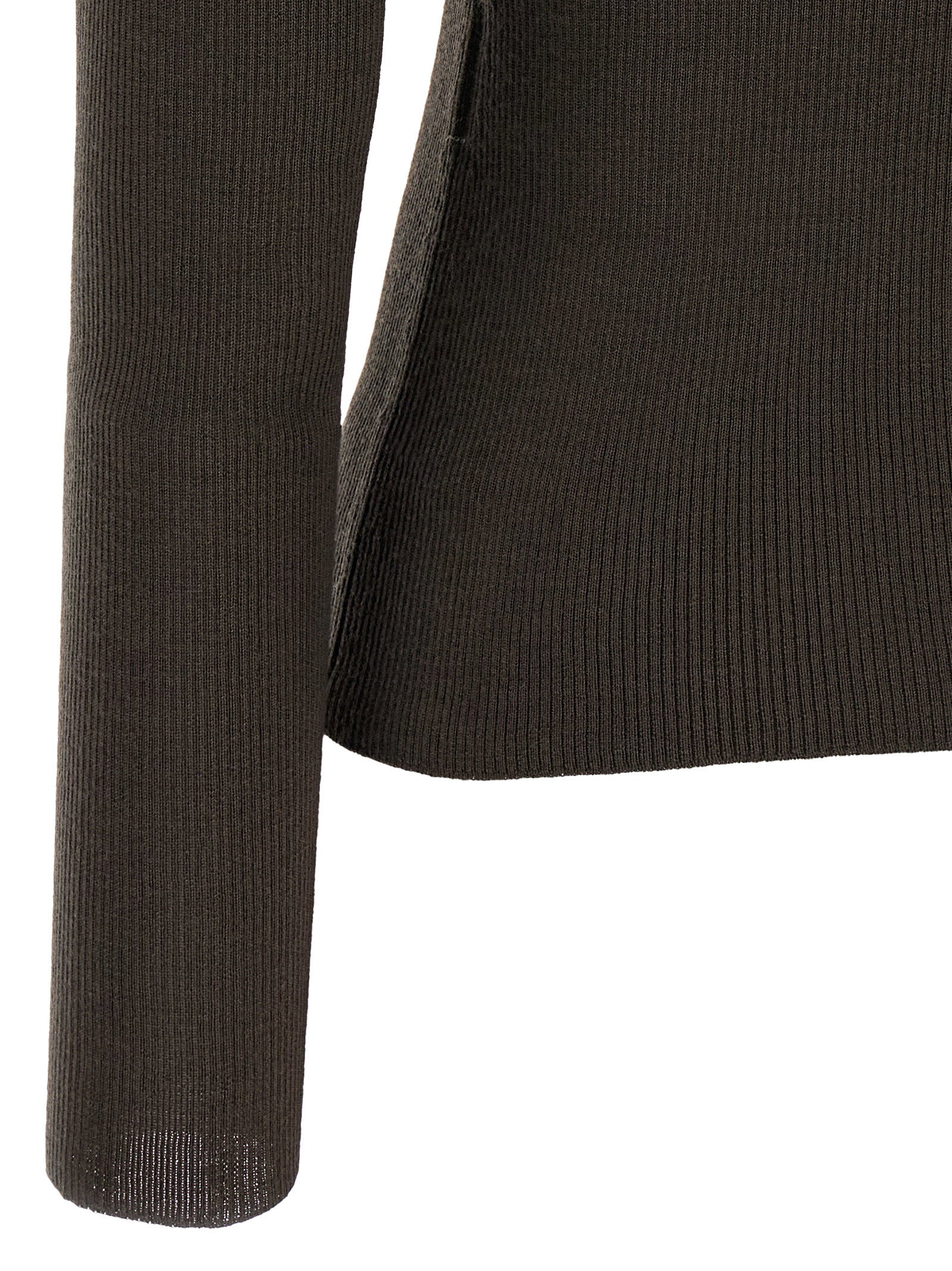 Max Mara Turtleneck Sweater — Brown, view 4