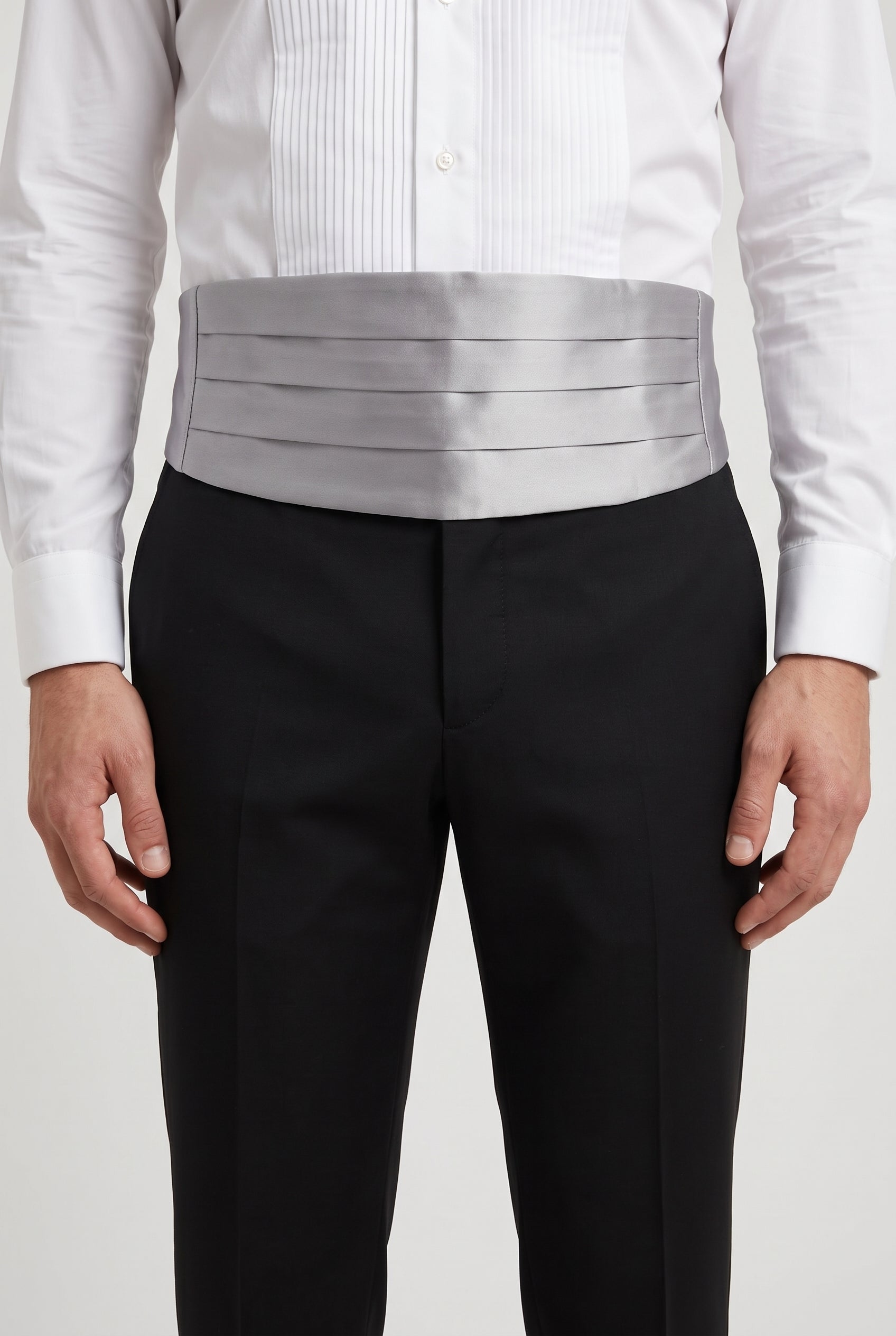 Brunello Cucinelli Mens Light Gray Silk Cotton Cummerbund Grey Accessories & Slg by Brunello Cucinelli