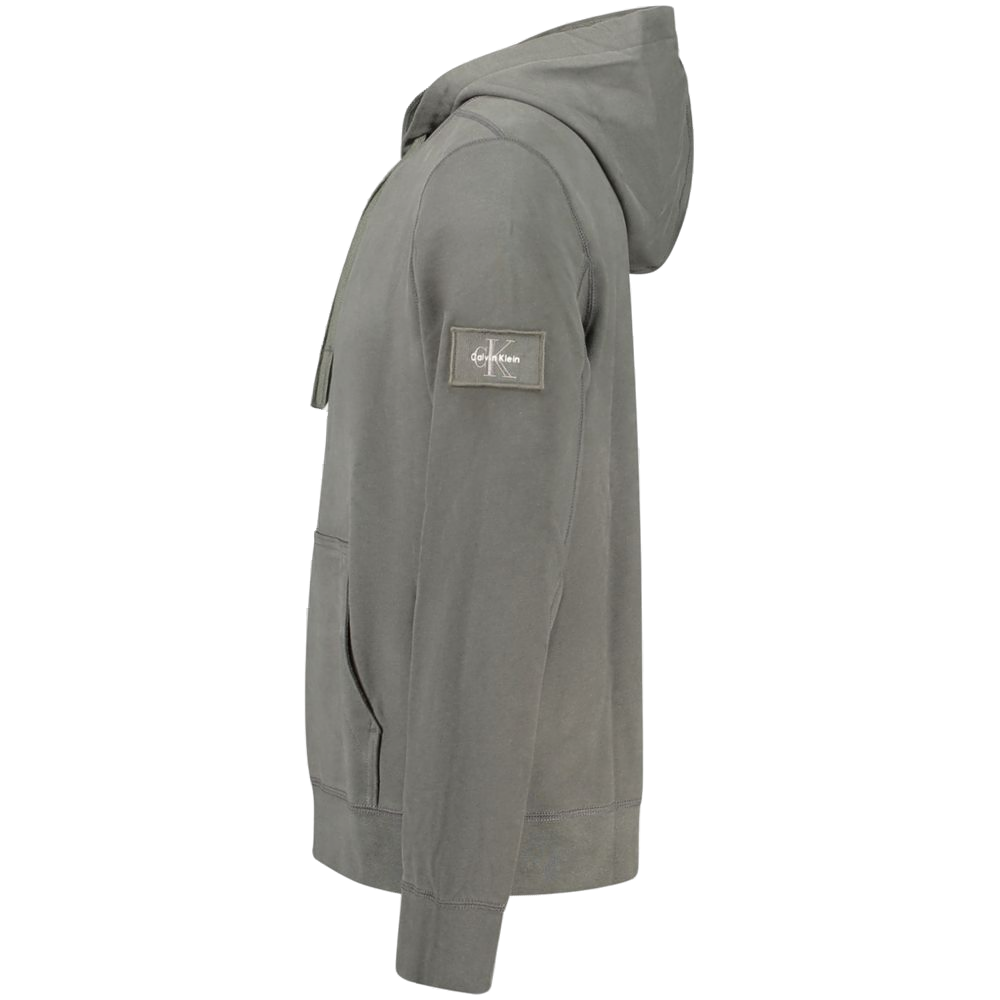 Calvin Klein Cotton Hoodie — Green, view 3