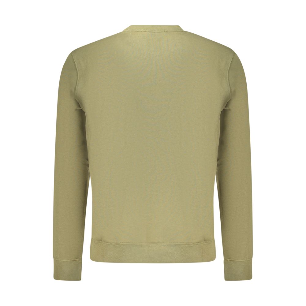 Calvin Klein Logo-Embroidered Cotton Sweatshirt — Green, view 2