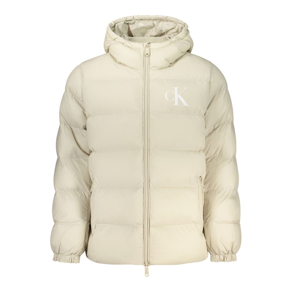 Calvin Klein Recycled Nylon Down Jacket — Beige by Calvin Klein