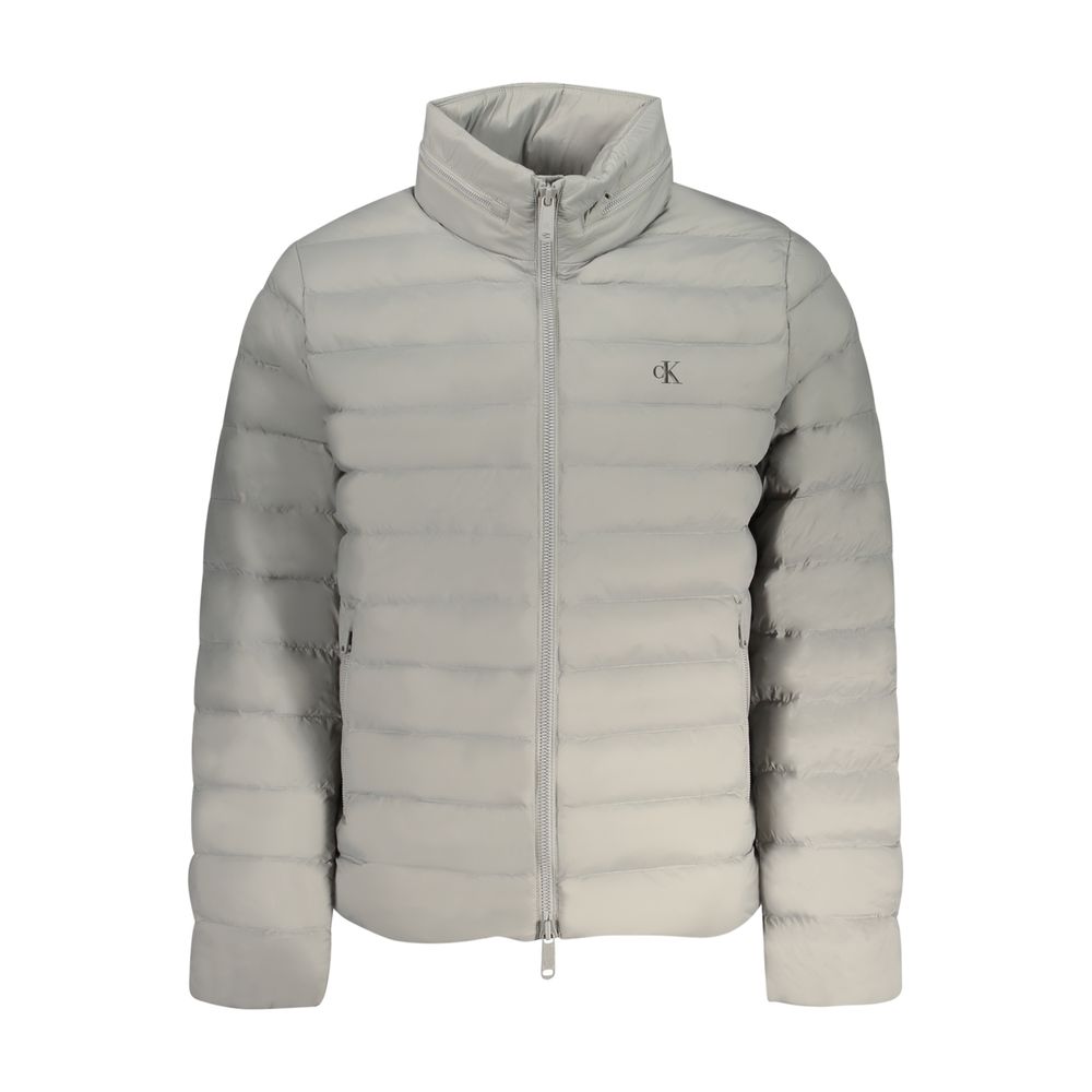 Calvin Klein Quilted Polyamide Down Jacket — Gray by Calvin Klein