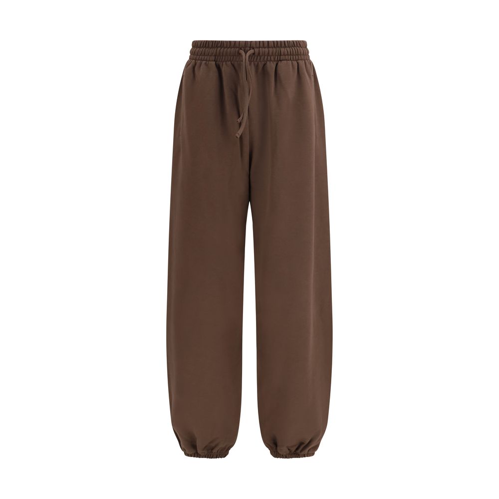 Palm Angels Cotton Joggers — Brown by Palm Angels