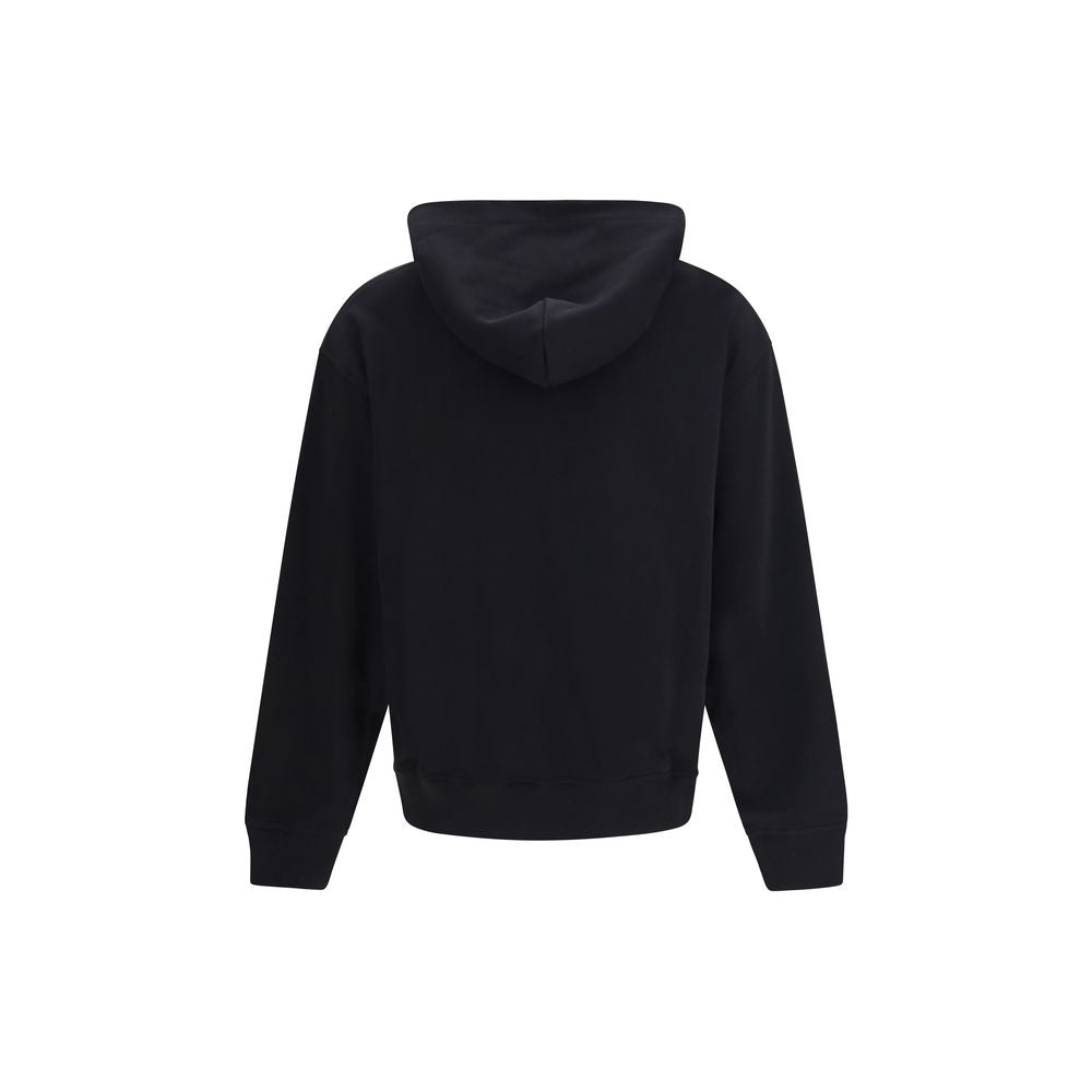 Palm Angels Logo-Print Cotton Hoodie — Black, view 2