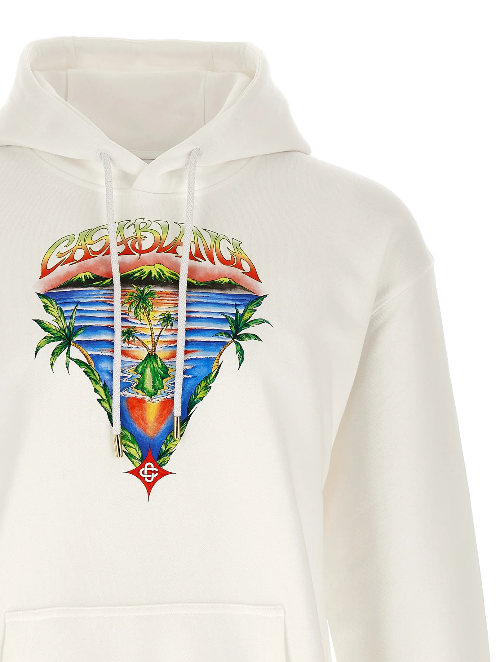 Casablanca Hoodie — White, view 3