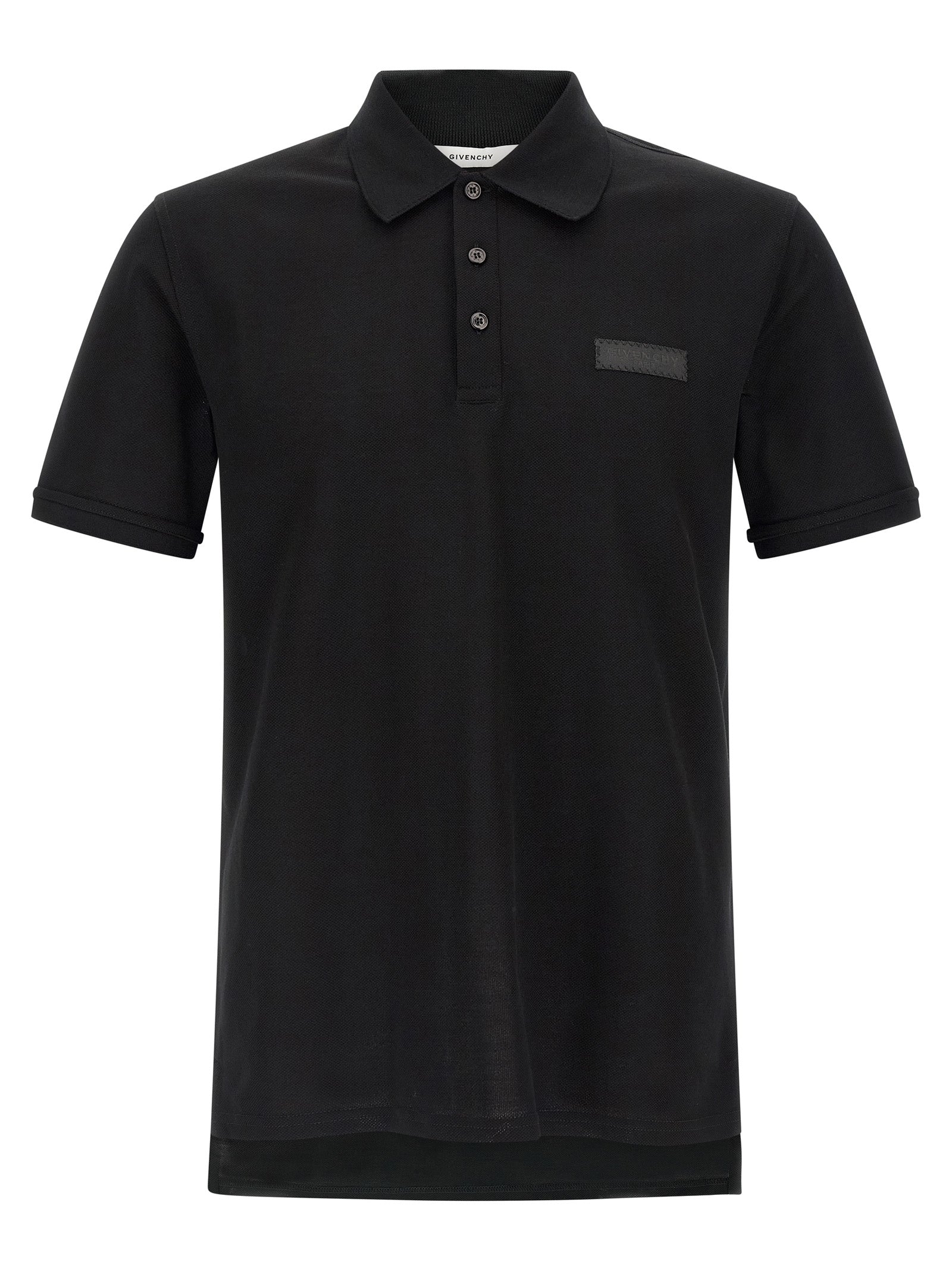 Givenchy Piqué Cotton Polo Shirt — Black by Givenchy