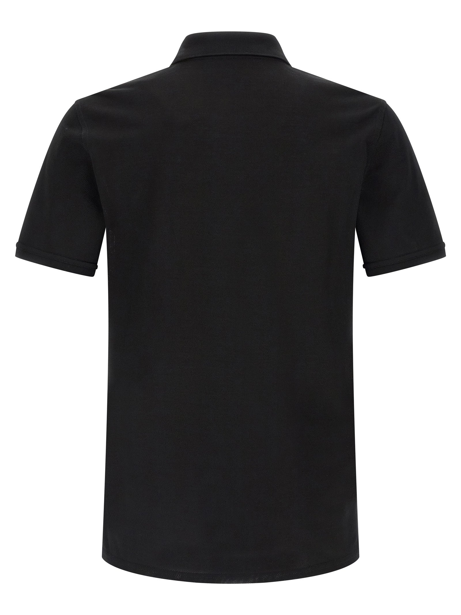Givenchy Piqué Cotton Polo Shirt — Black, view 2