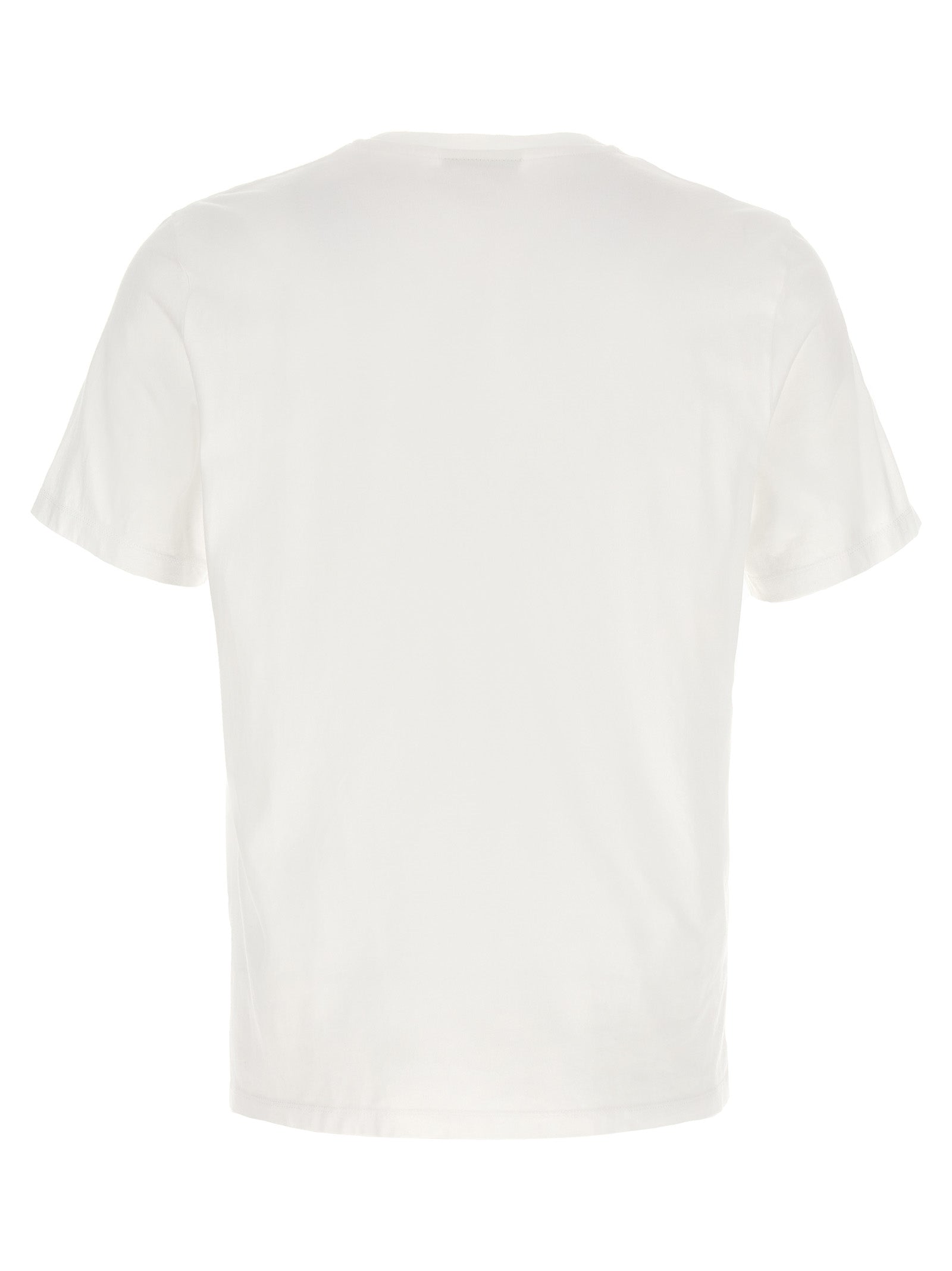 Maison Kitsuné Fox Head Patch Cotton T-shirt — White, view 2