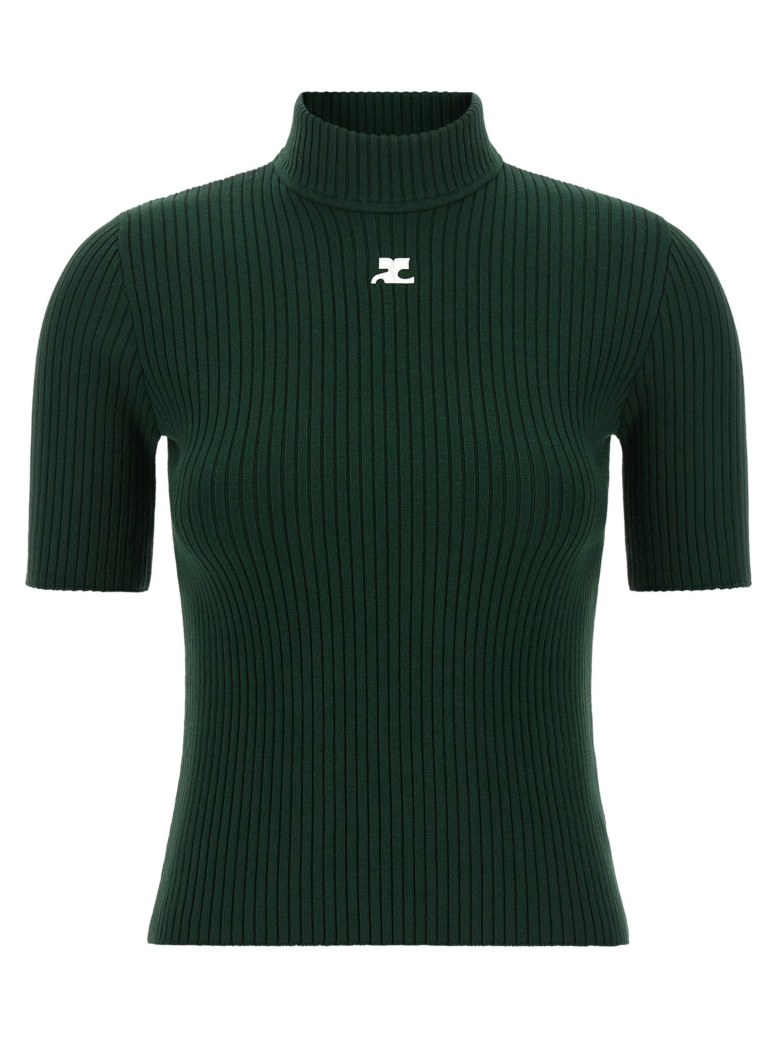 CourrèGes Reedition Turtleneck — Green by Courreges
