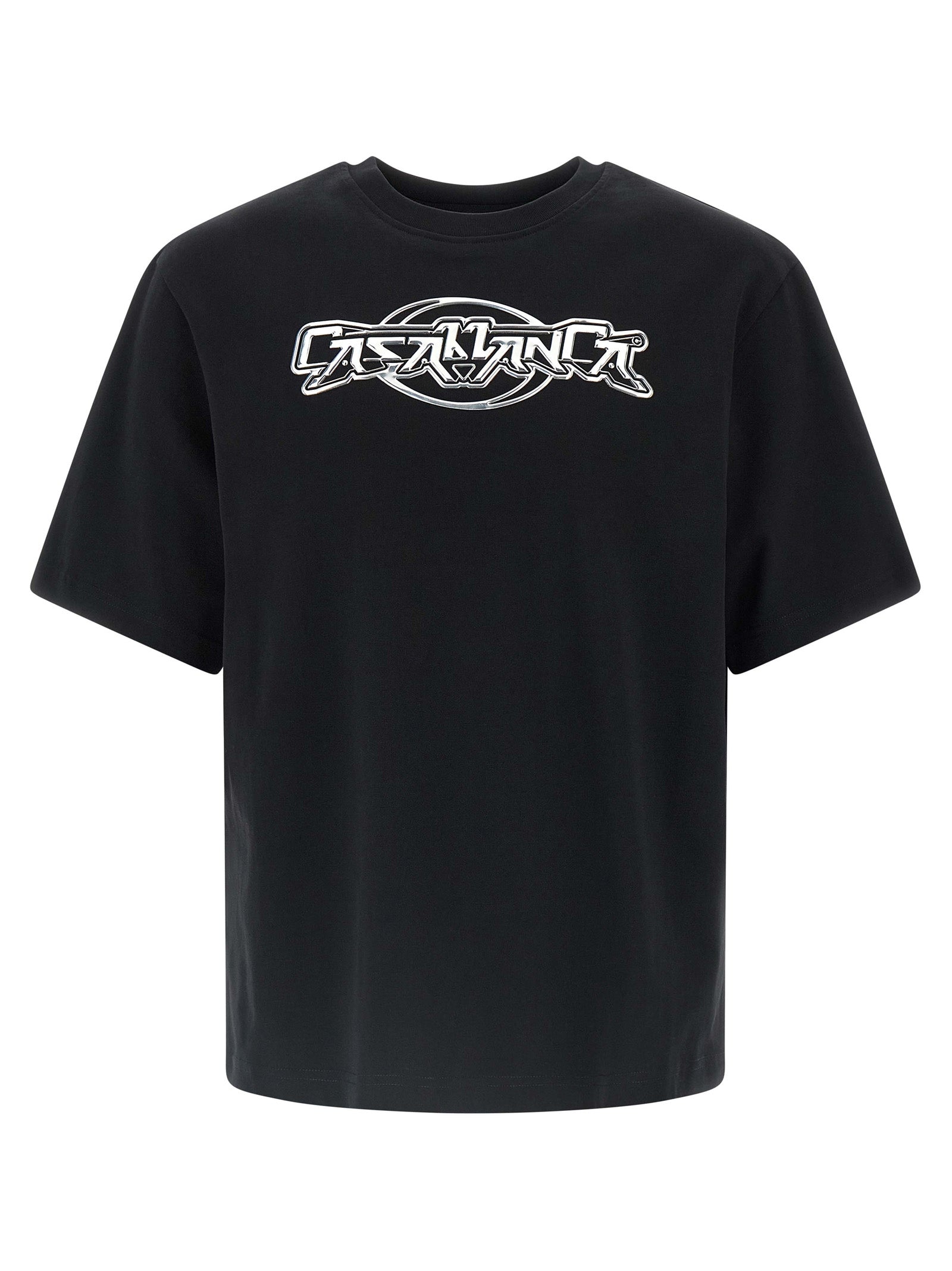Casablanca Chrome T-Shirt — Black by Casablanca