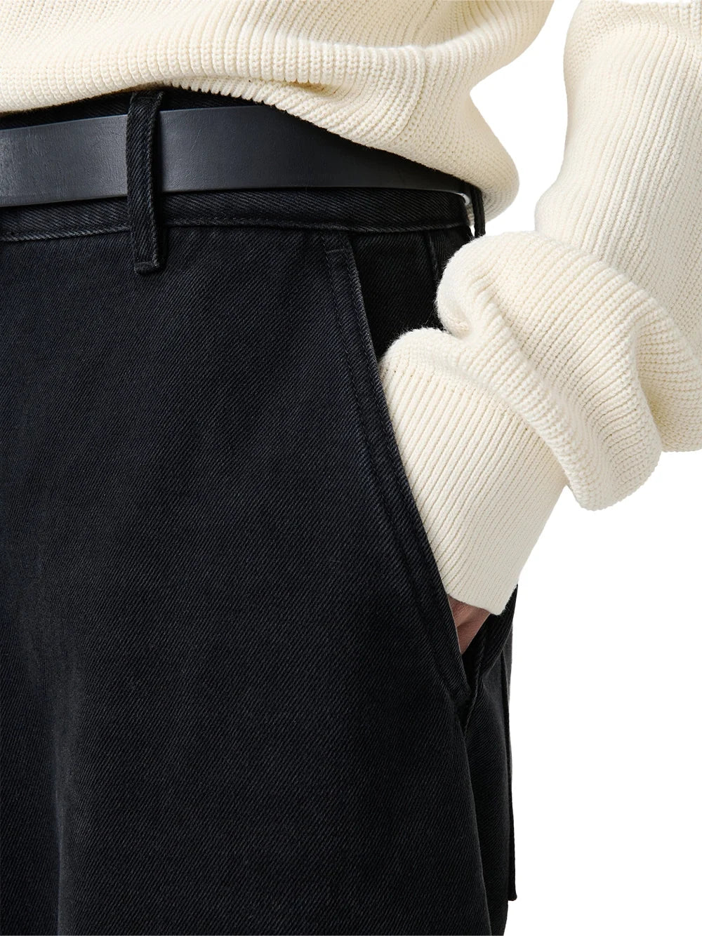 Studio Nicholson Chalco Joggers — Black, view 8