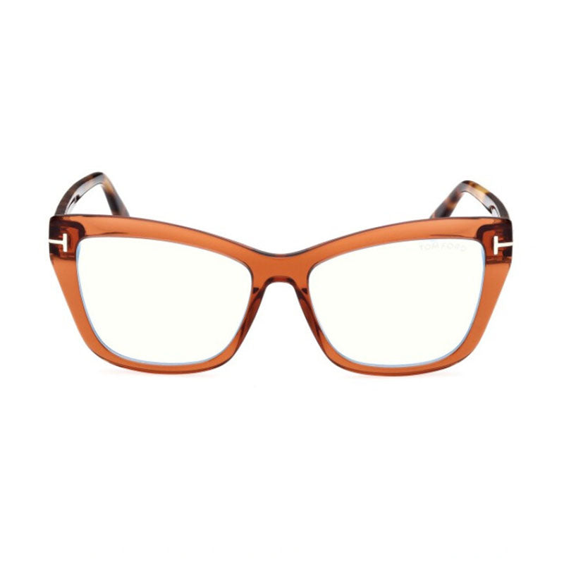 Tom Ford FT5826-B001 Cat-Eye Full Rim Eyeglasses — Brown, view 2