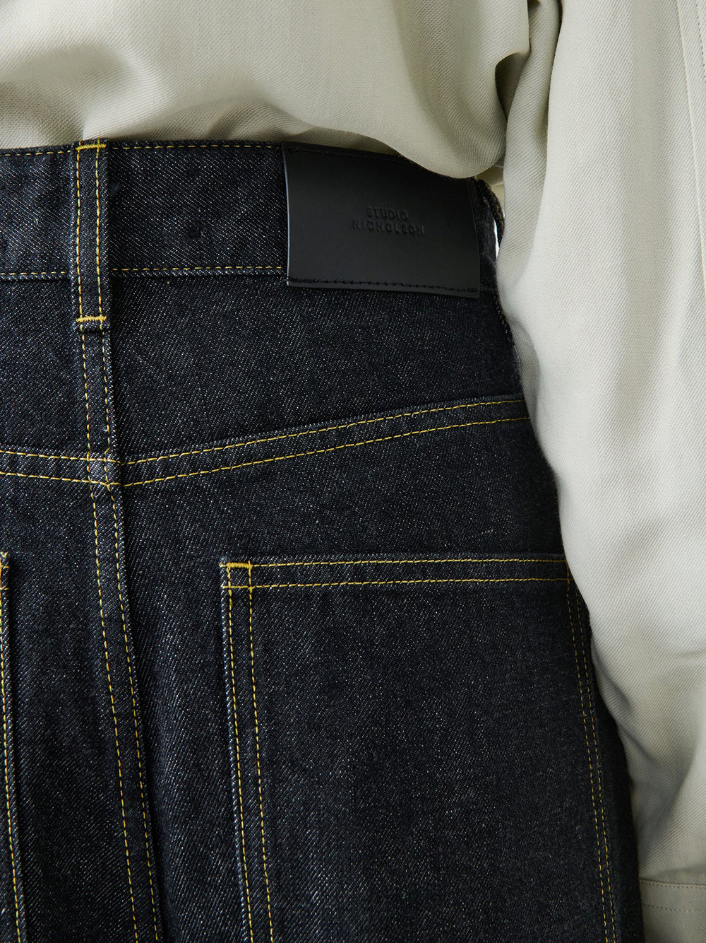 Studio Nicholson Neive Jeans — Black, view 2