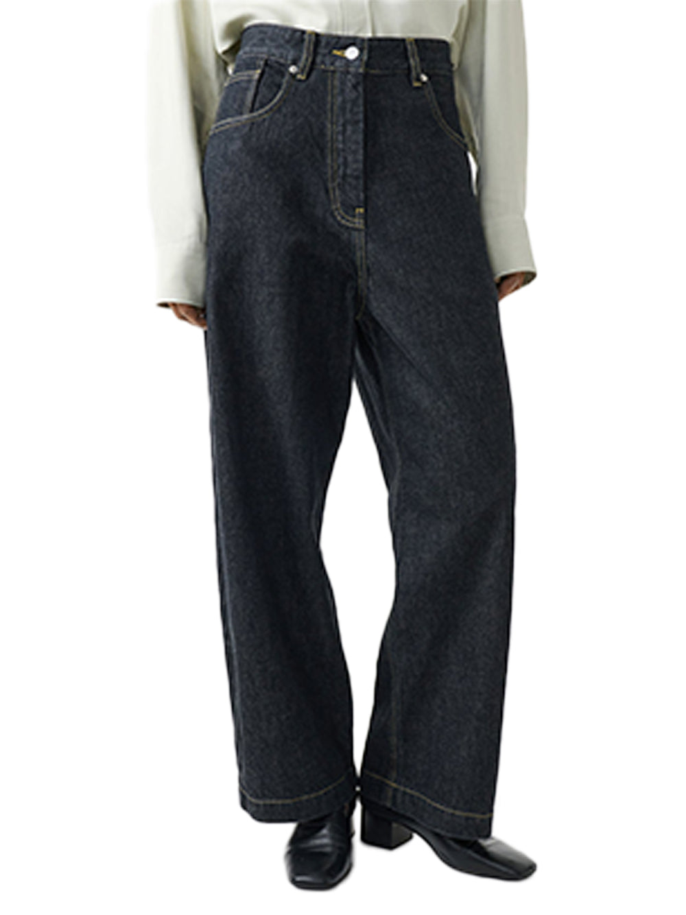 Studio Nicholson Neive Jeans — Black, view 5
