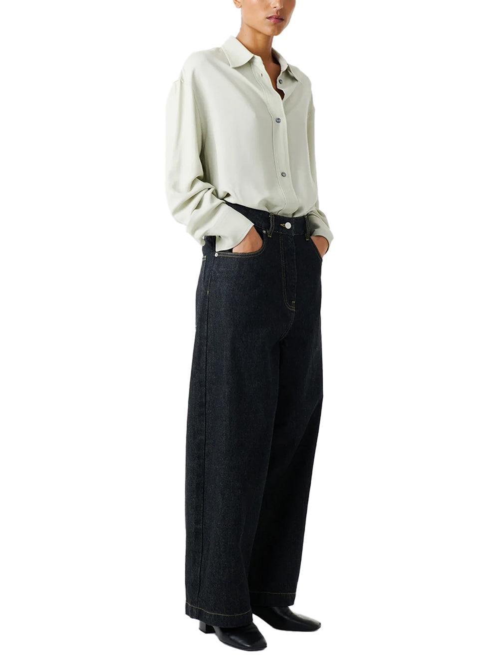 Studio Nicholson Neive Jeans — Black, view 7