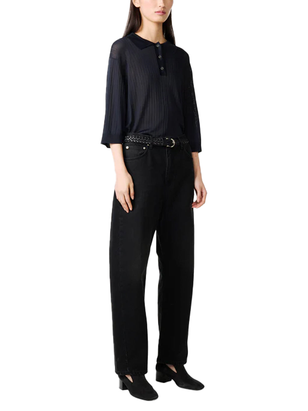 Studio Nicholson Denjo Jeans — Black, view 2