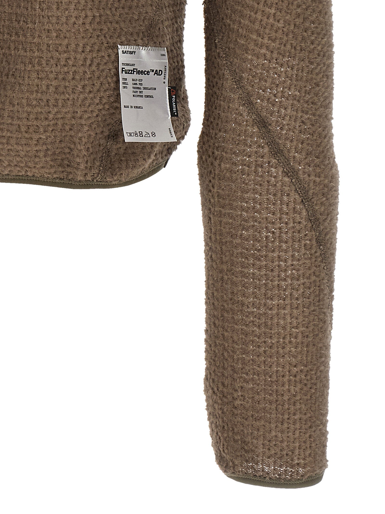 Satisfy Polartec® Alpha Fuzzfleece™ Sweatshirt — Taupe - L, view 4