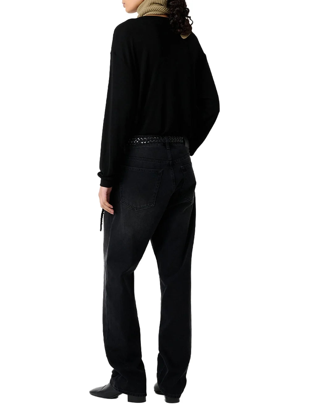 Studio Nicholson Ribbed Lyocell Jersey Sweatshirt, view 6