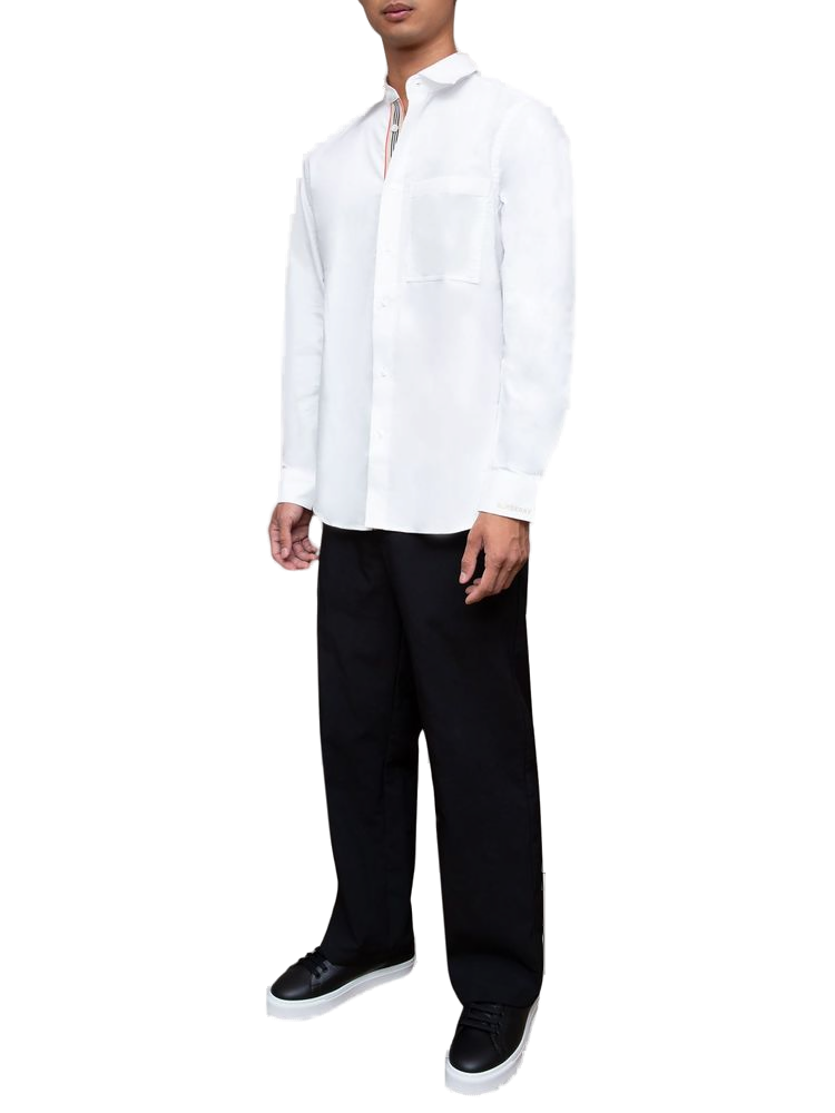 Burberry Cotton Shirt — White, view 2