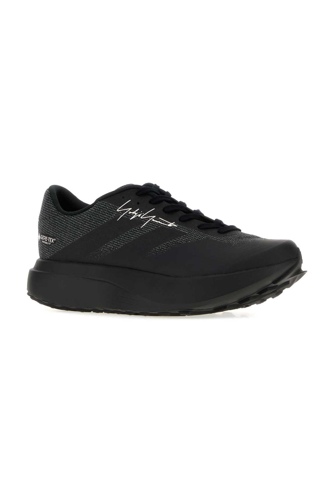 Y3 Yamamoto GORE-TEX Fabric Sneakers — Black, view 2