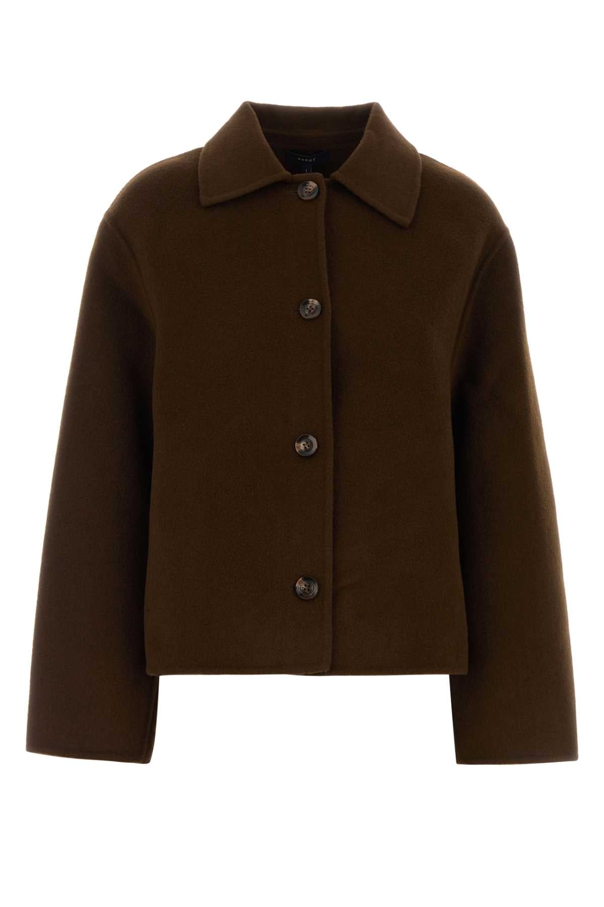 Soeur Gyoda Coat — Brown by Soeur