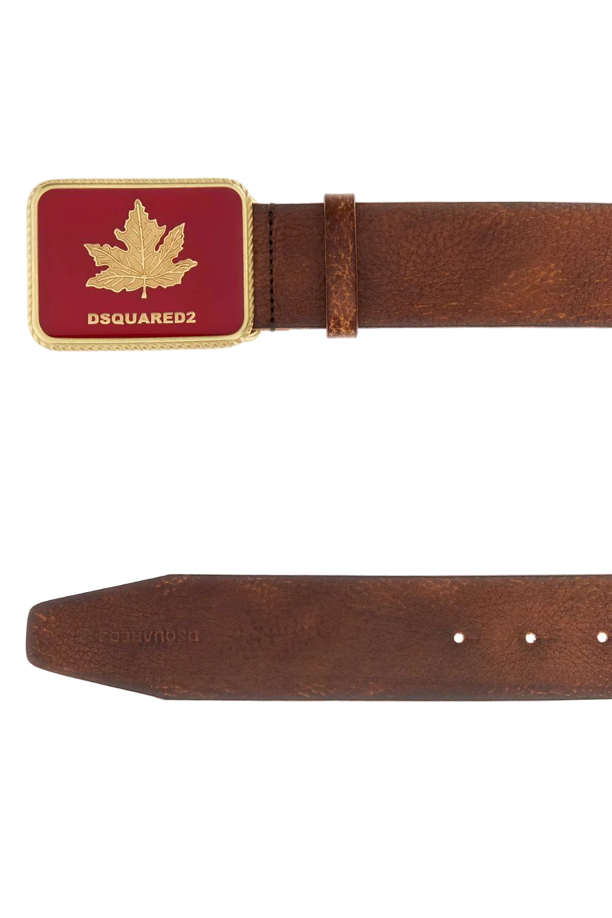 Dsquared2 Canadian Heritage Buckle Belt — Brown, view 2