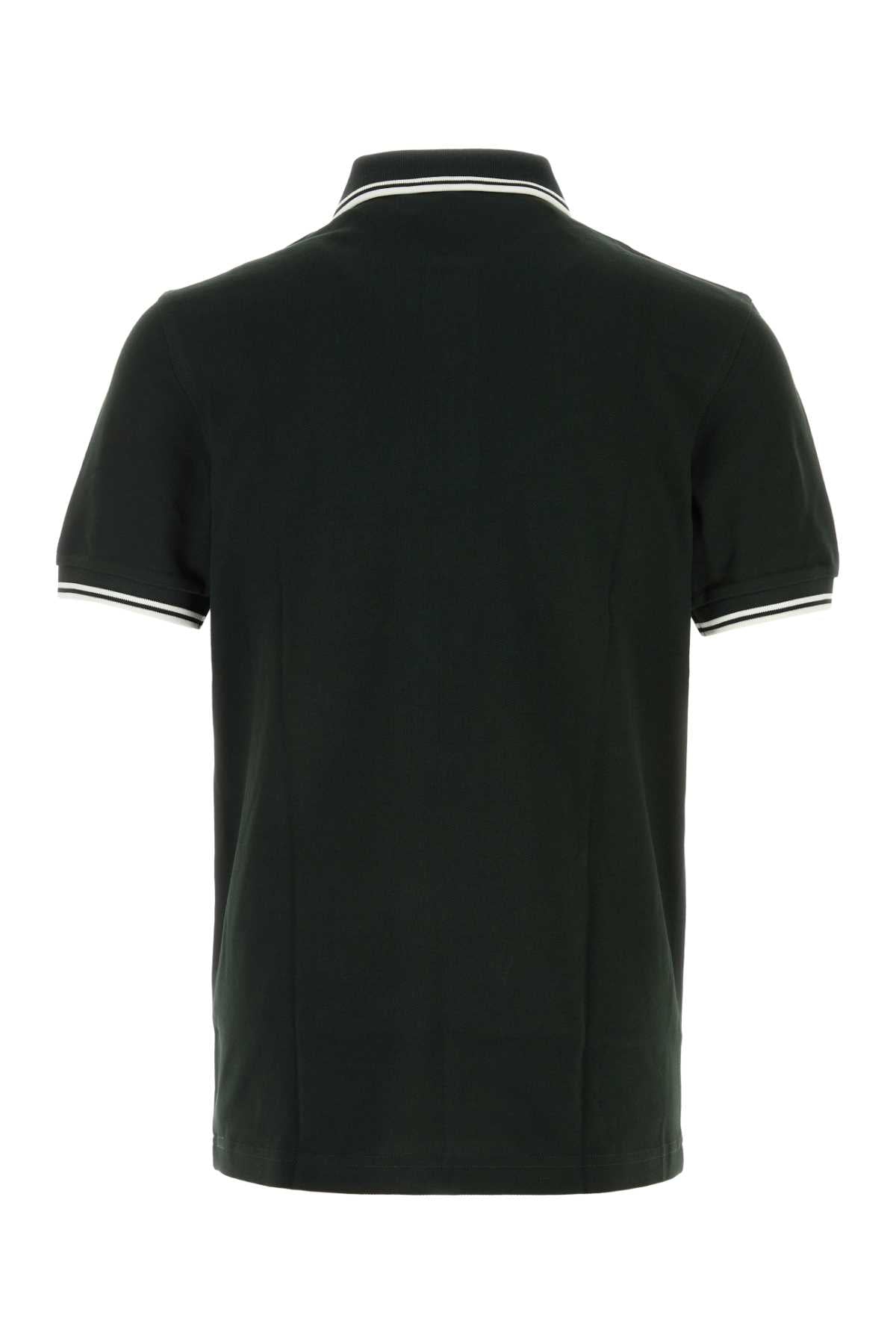 Fred Perry Twin Tipped Polo Shirt — Green, view 2