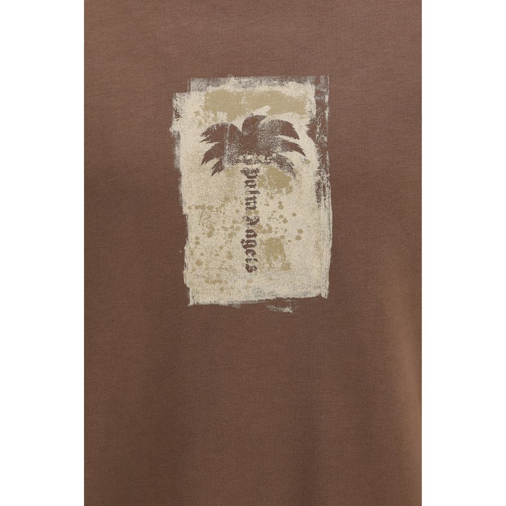 Palm Angels Palm Tree Graphic Sweatshirt — Brown, view 3