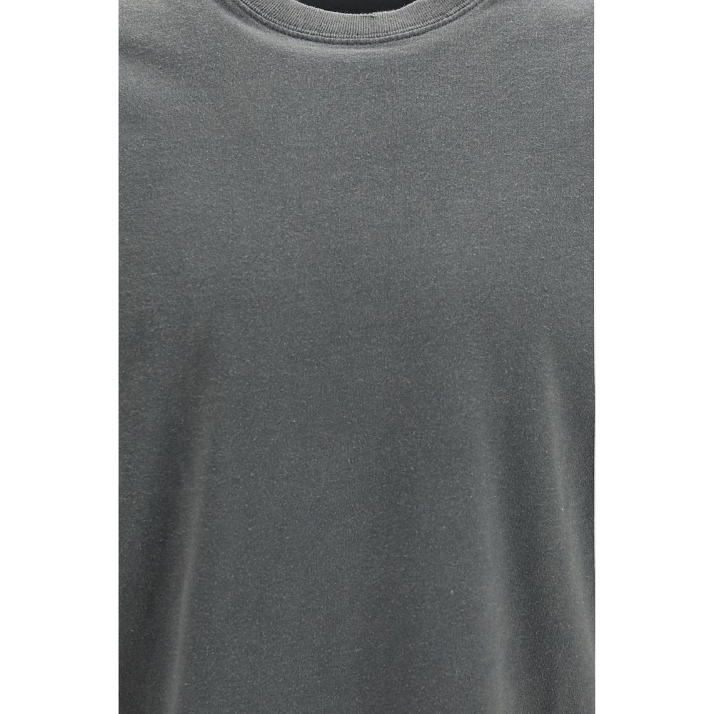 Golden Goose Vintage-Effect Cotton Jersey Long-Sleeve T-Shirt — Grey, view 3