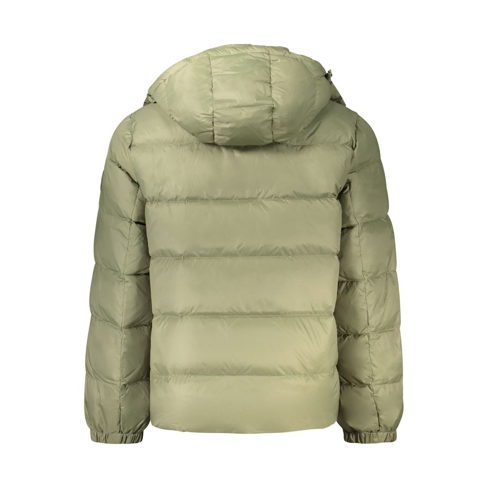 Calvin Klein Nylon with Removable Hood Down Jacket — Green, view 2