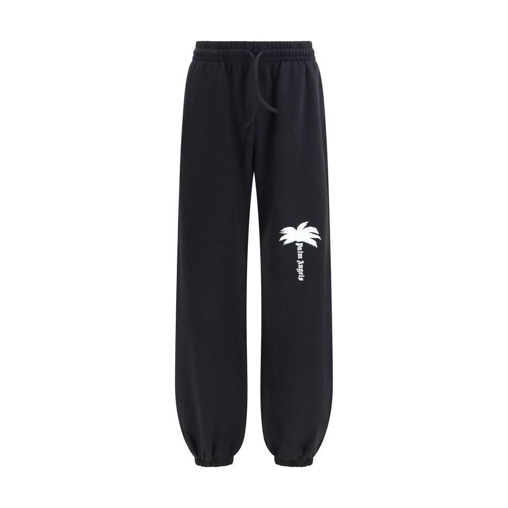 Palm Angels Palm Tree Logo Sweatpants — Black by Palm Angels