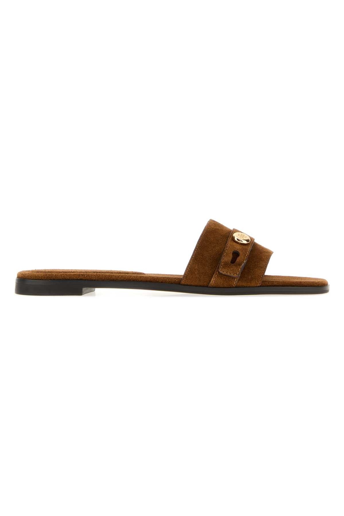 Tory Burch Romy Slide — Brown by Tory Burch