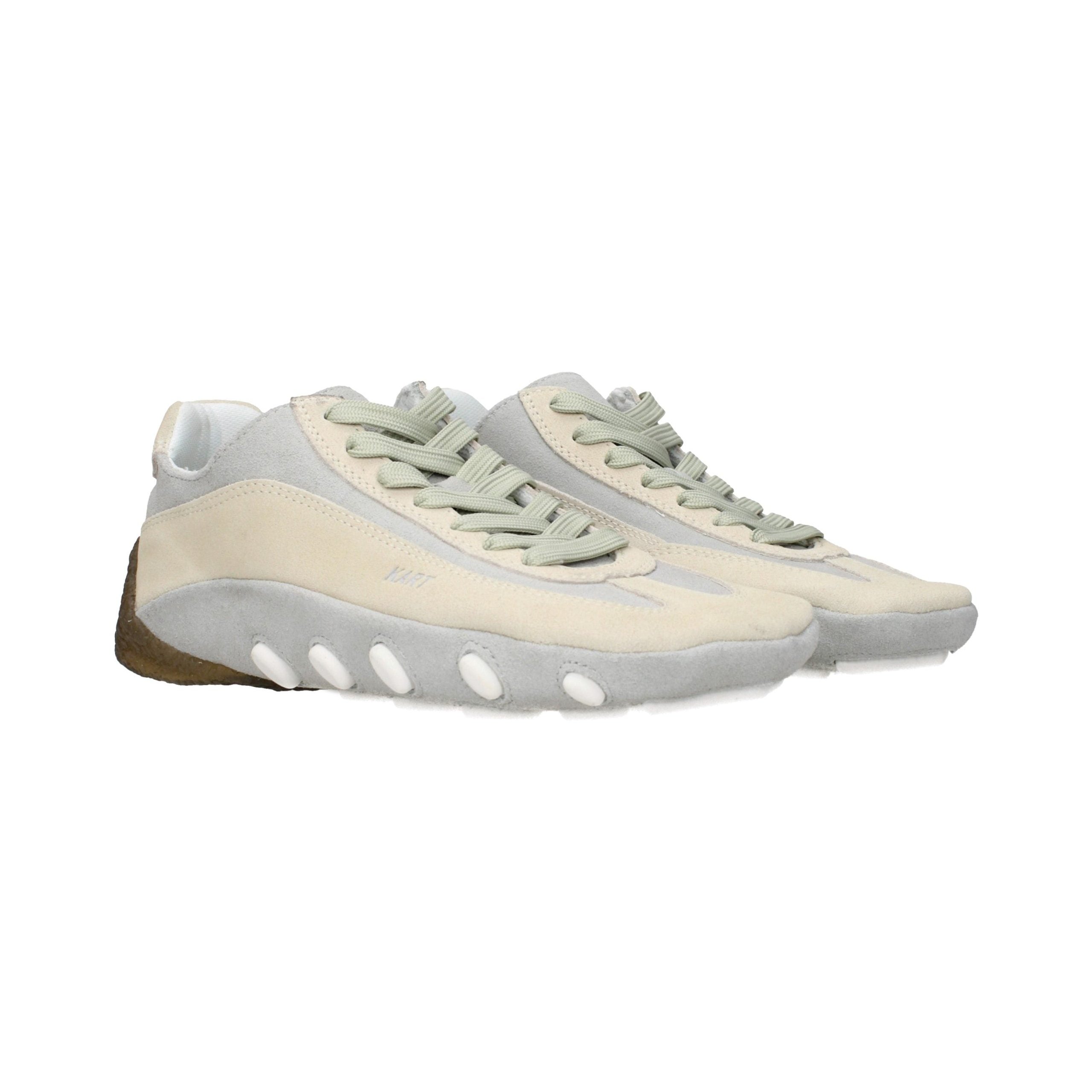 Magliano Vintage Leather and Suede Sneakers — Beige, view 2