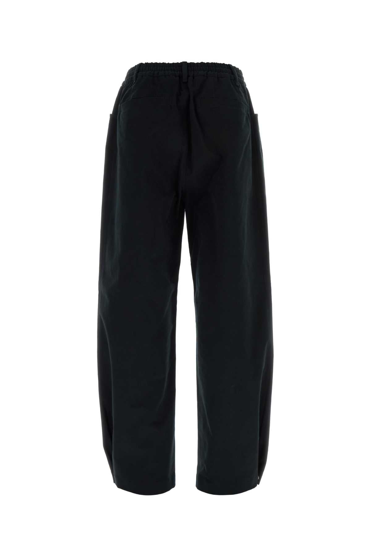 Herno Laminar Cotton-Elastane Trousers — Black, view 2