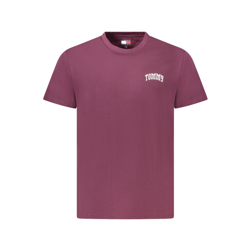 Tommy Hilfiger Logo-Embroidered Cotton T-Shirt — Purple by Tommy Hilfiger