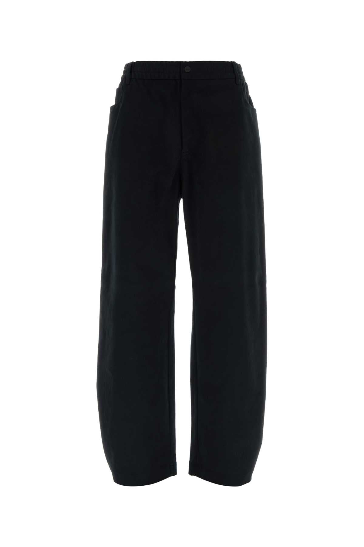 Herno Laminar Cotton Elastane Trousers — Black by Herno Laminar