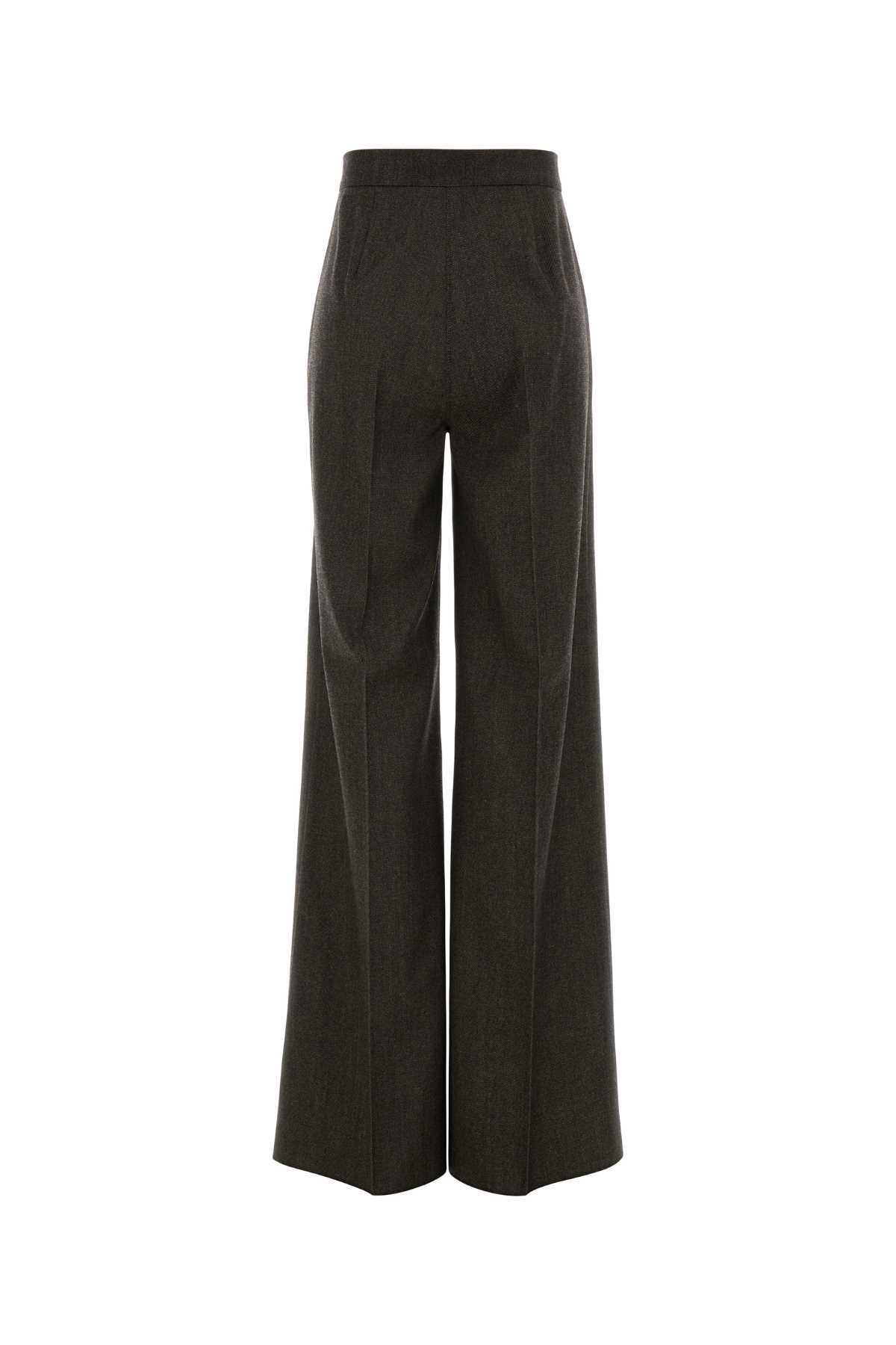 Max Mara Virgin Wool Trousers — Black, view 2