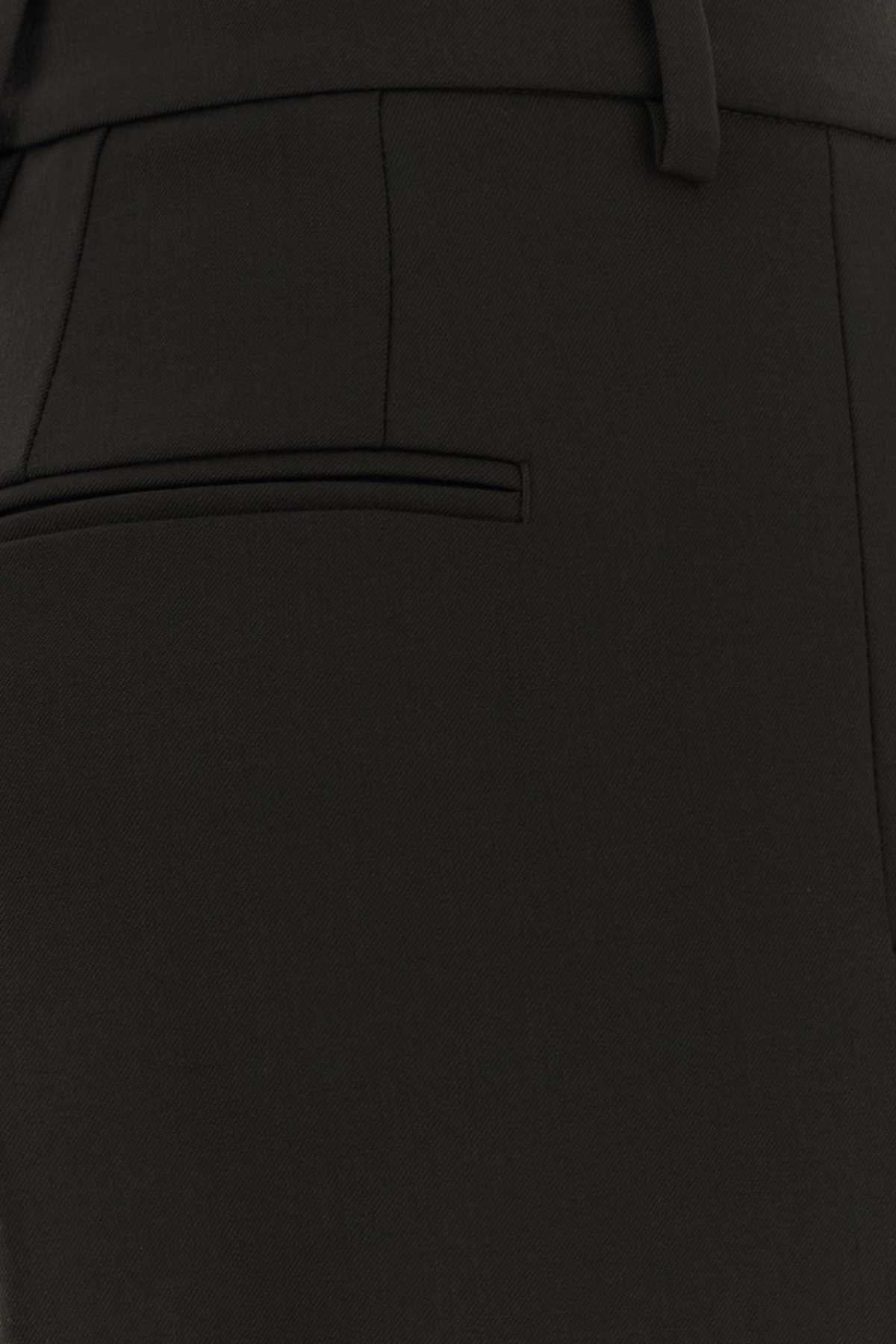 Pt Torino Virgin Wool Trousers — Brown, view 3