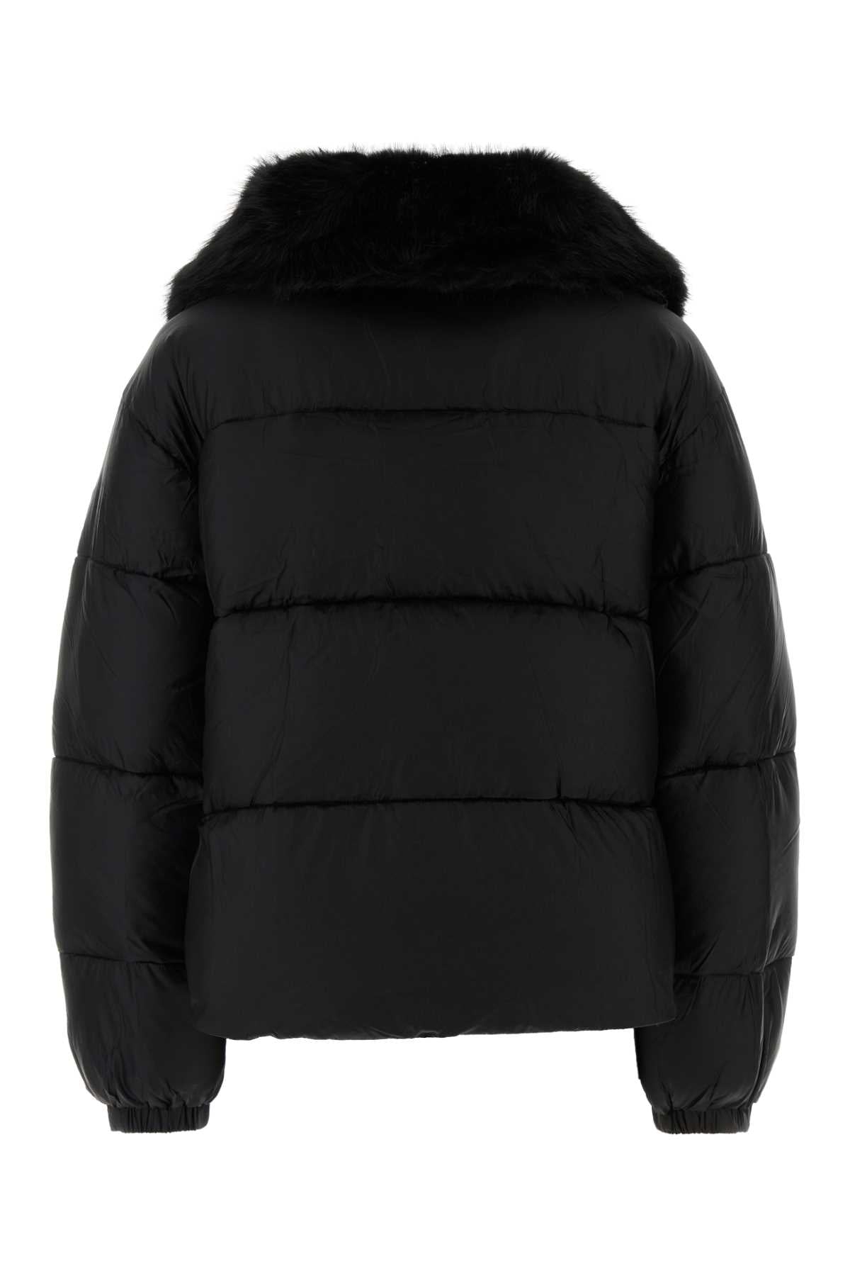 Michael By Michael Kors Puffer Down Jacket — Black, view 2